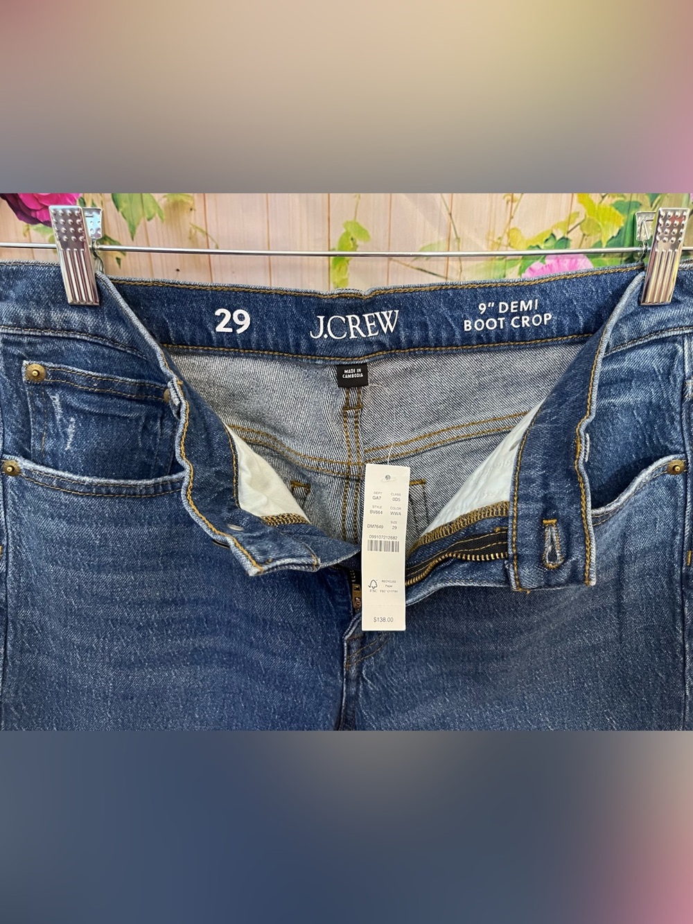 J.Crew 9” Demi Boot Crop Jeans - Picture 9 of 12